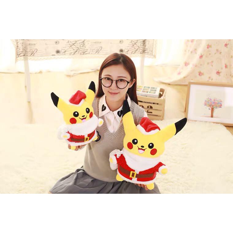 BONEKA PIKACHU KOSTUM NATAL CHRISTMAS XMAS