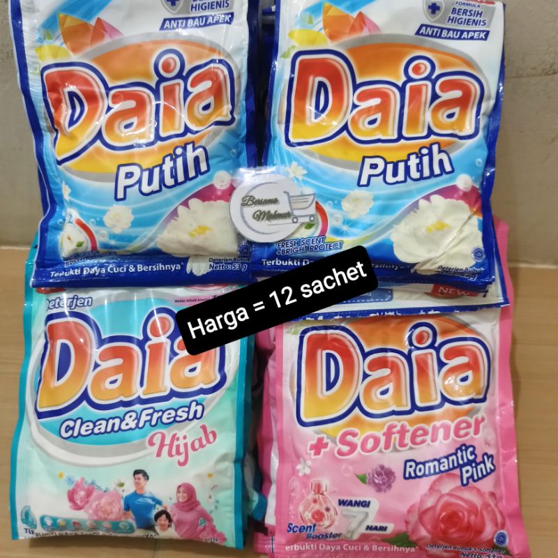 DAIA renceng Deterjen Bubuk Sachet 1 lusin [ grosir ]