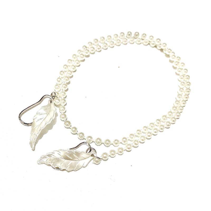 Kalung Gantungan Masker Strap Mask Hanging Korean Leaf Pearlstring Series Mutiara