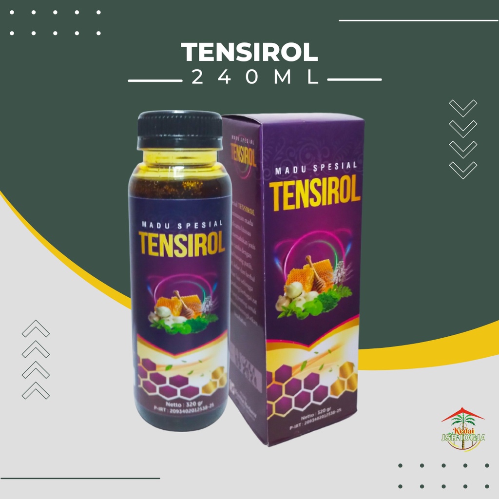 BRAVINA MADU SPESIAL TENSIROL ORIGINAL 320 GRAM  MENURUNKAN DARAH TINGGI dan KOLESTEROL