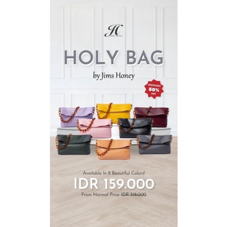ORIGINAL JIMS HONEY - HOLY BAG Tas Selempang Besar Wanita Rantai Sling Bag