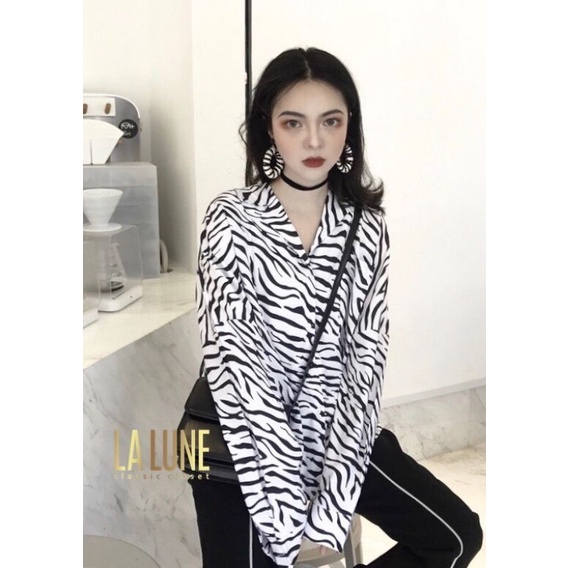 KEMEJA LALUNE ZEBRA COLORS 100% ORIGIBAL IMPORT BANGKOK