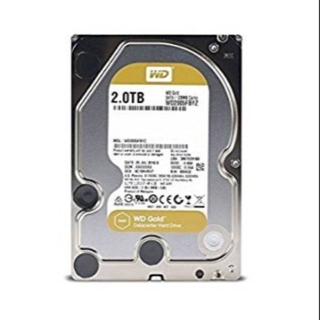 WD 2TB Gold Data Center Harddisk Internal 3.5 inch WD2005FBYZ