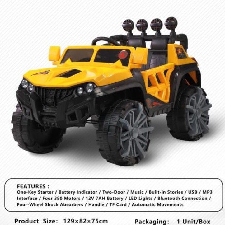 MOBIL AKI ANAK JEEP 4WD FREE PELAPIS BAN