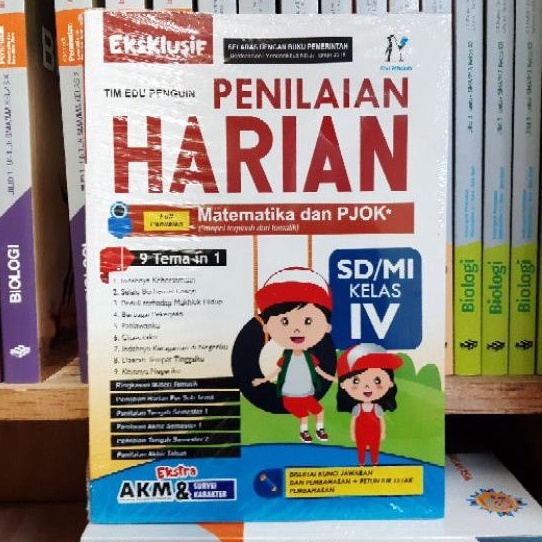 Buku Ekslusif Penilaian Harian SD/Mi Kelas 4 Extra AKM