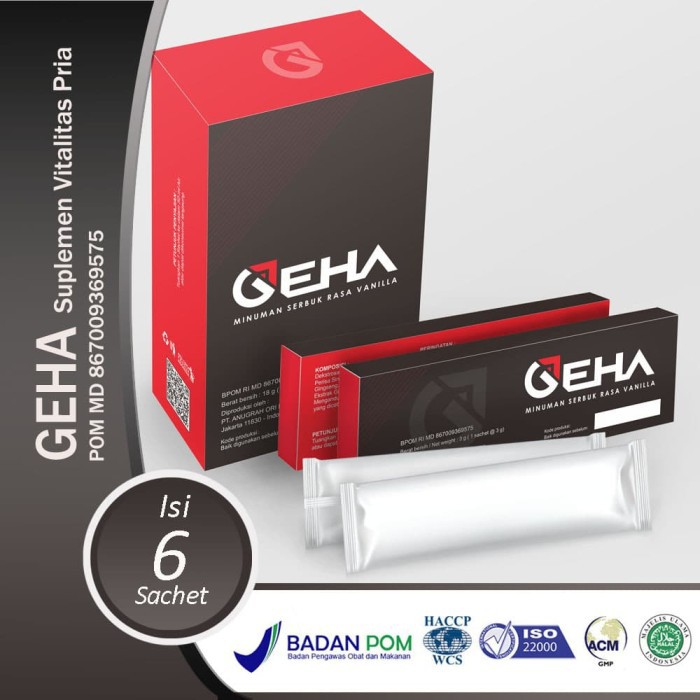 GEHA OBAT KUAT SEX PRIA BPOM & Halal Penambah Setamina Pria Dewasa Kuat Tahan Lama herbal alami