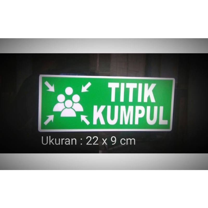 Jual Titik Kumpul / Sign Board Acrylic Titik Kumpul | Shopee Indonesia