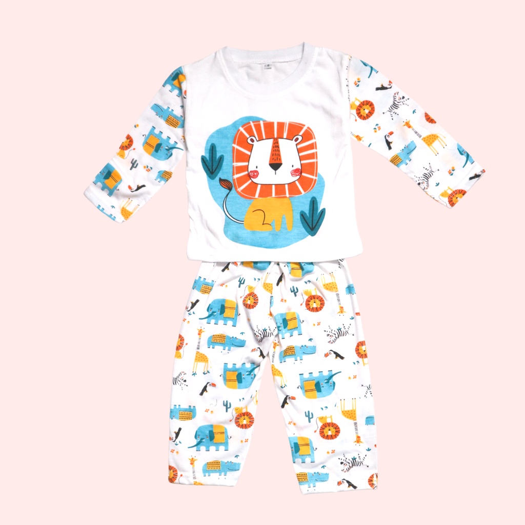 BabynKids - Setelan Piyama Anak / Setelan Lengan panjang anak unisex / Baju tidur anak unisex