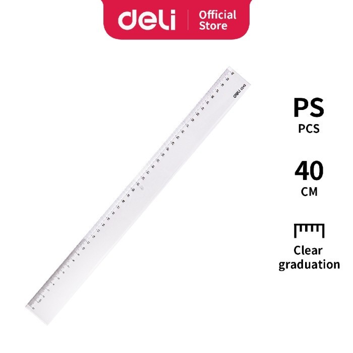 

Hemat Penggaris 40 Cm Ruler Acrylic 40 Cm 6250 Deli Penggaris / Garisan Limited