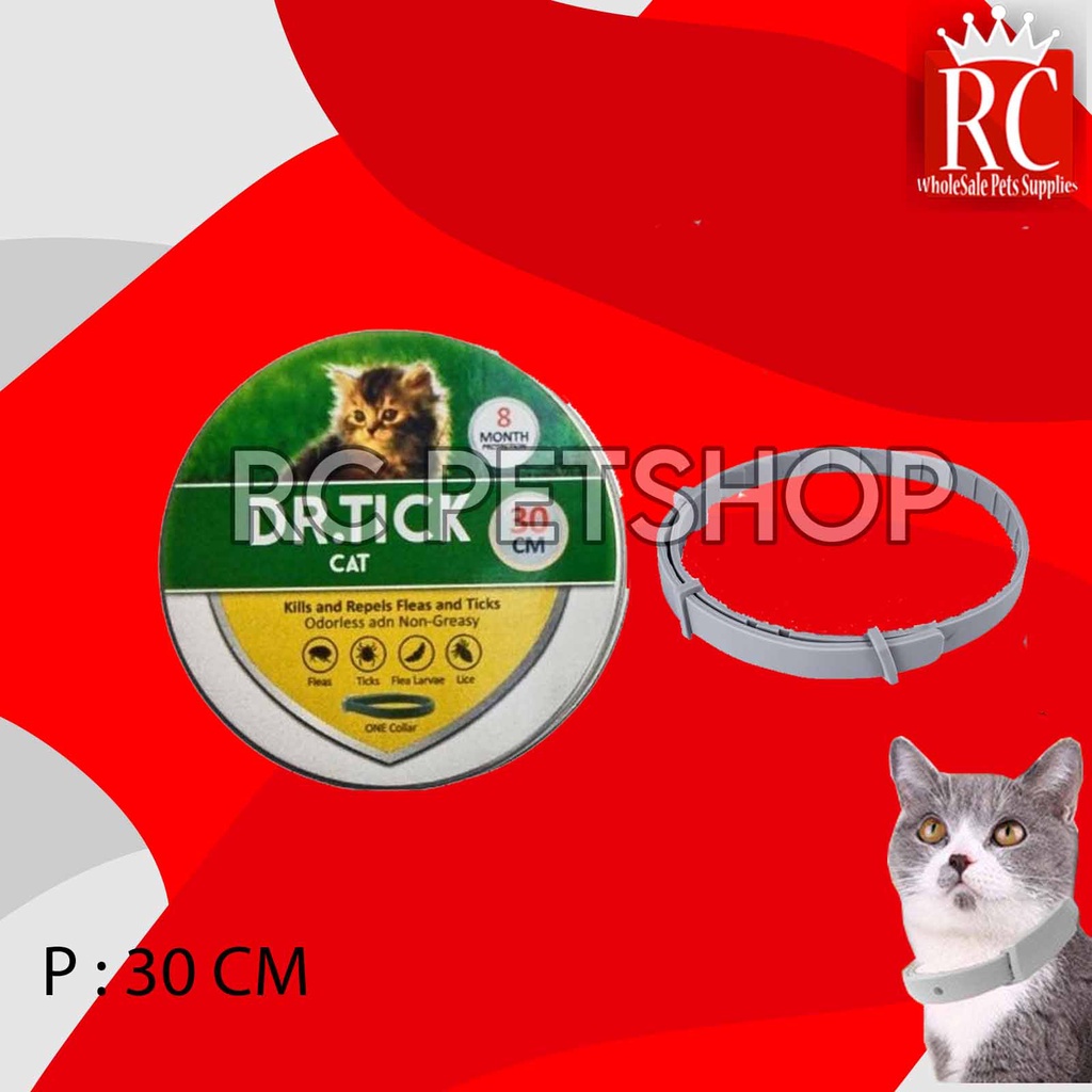 DR Tick Kalung Anti Kutu Kucing Cat Flea Tick Collar 30 cm