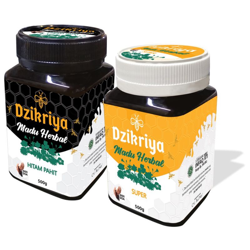 

Madu Dzikriya Herbal Super Manis dan Herbal Hitam Pahit
