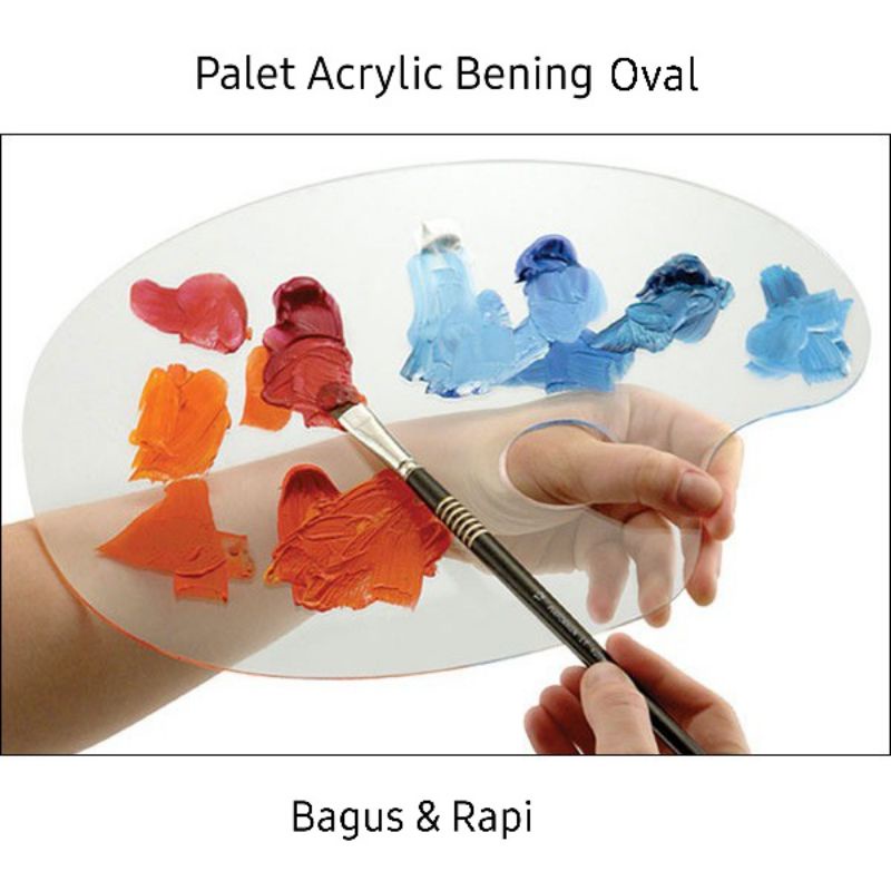 Palet Acrylic Bening Oval