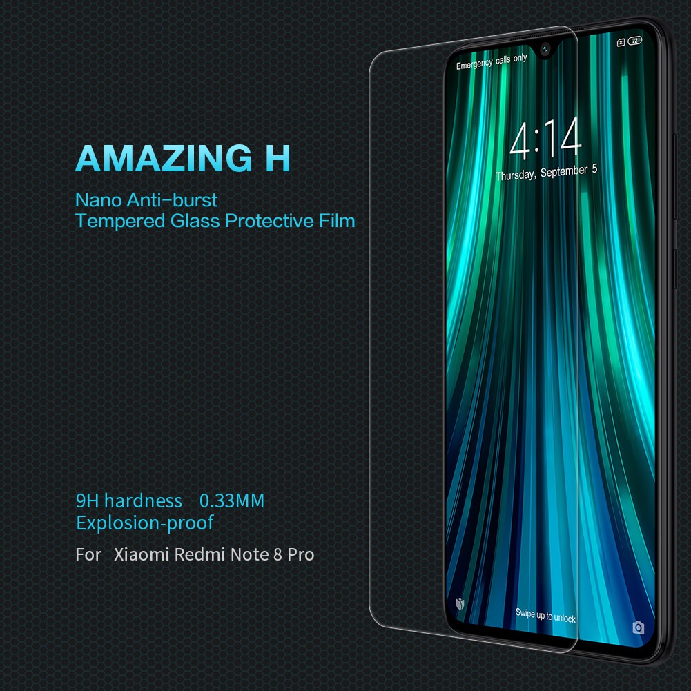 AUTHENTIC Tempered glass XIAOMI redmi note 8 PRO Thickness 0.33mm H