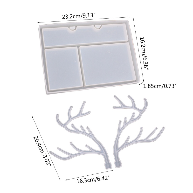 Siy Cetakan Silikon Bentuk Ranting Pohon Tanduk Rusa Untuk Membuat Perhiasan Handmade Diy