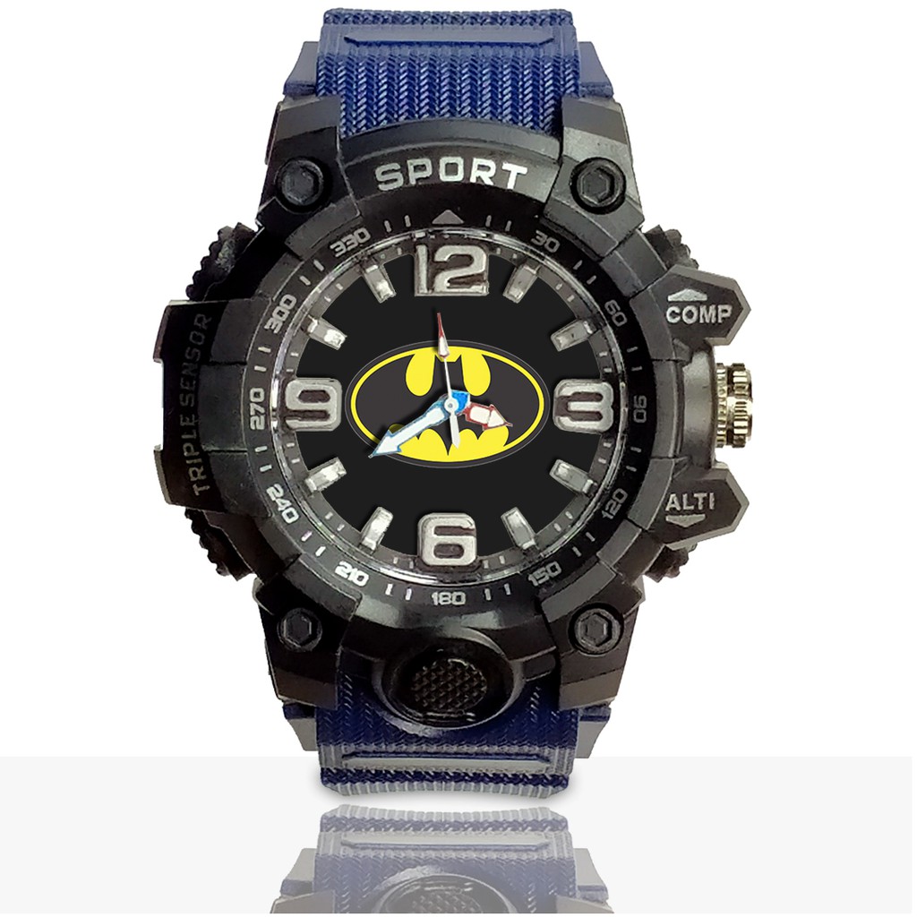 Jam Tangan Custom BATMAN Ruber- Water Resistant