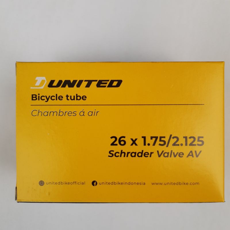 Ban dalam sepeda MTB Federal United 26 x 1.75/2.125 AV