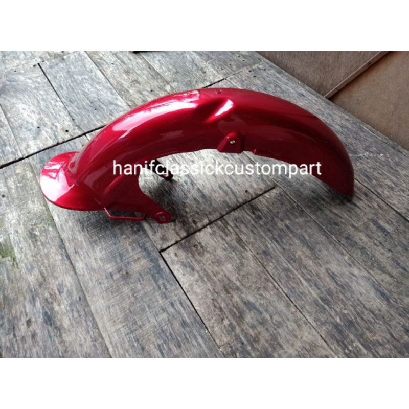 selebor SPAKBOR depan HONDA C70 C 70 merah