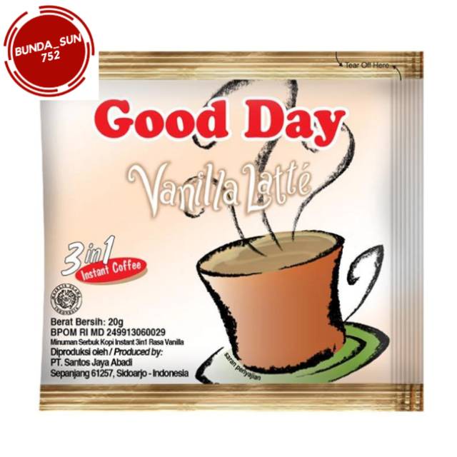 

Good Day Vanilla Latte 10 sachet