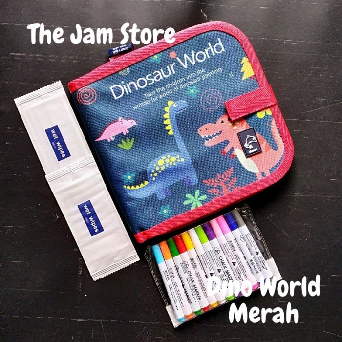 

Hari Ini Mainan Anak Laki Laki Edukasi Balita Buku Gambar Warna Dino Merah Diskon