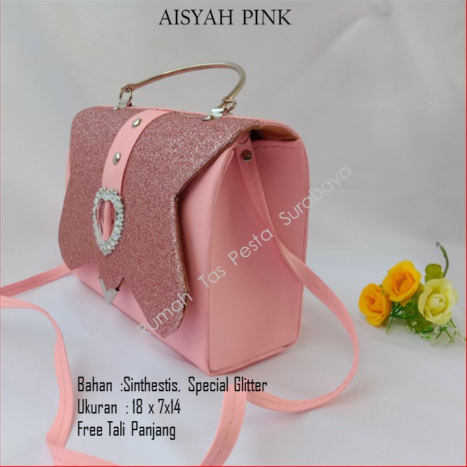 Tas Home Made ,Tas Pesta,Tas kekinian,AISYAH PINK