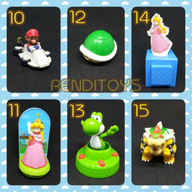 RENDITOYS Happy Meal Mario 2019 Action Figure Mario Bross 2018 MCD Termurah | MAINAN HAPPY MEA