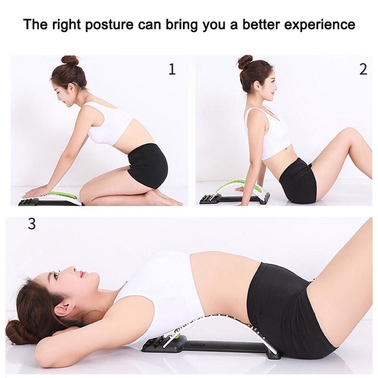 Luqi Alat Penunjang Kesehatan Punggung Sandaran Lumbar Spinal Support Waist Relax Mate - Black