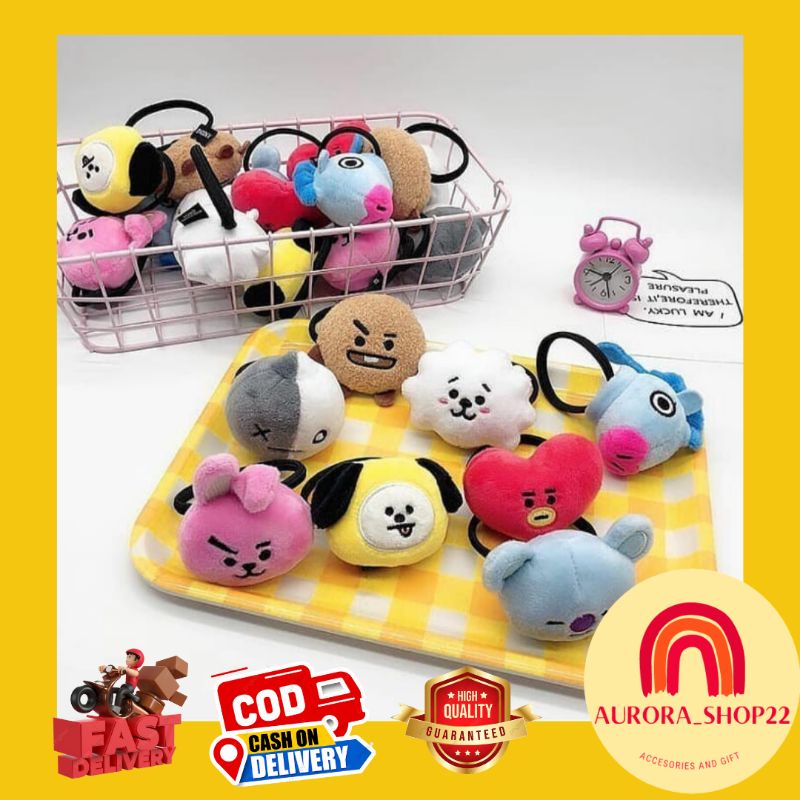 [COD] Ikat Rambut BTS BT21 KPOP Bangtan Boys/ Kuncir Kunciran BTS BT21