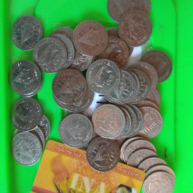Koin 100 rupiah wayang 1987