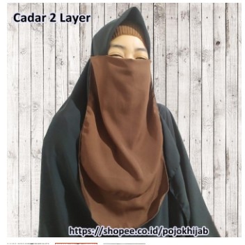 Cadar Ceruty Babydoll 2 layer cadar tali ceruty