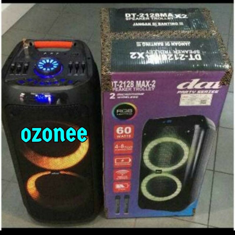 SPEAKER PORTABLE DAT DT 2128 MAX 2 SPEAKER DT 2128 ORIGINAL