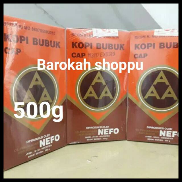 

Isi 500 gram Kopi Jambi cap AAA Nefo