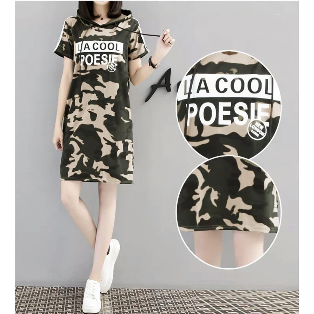 C18 HODIE LA COOL Bahan babyterry tebal model printing premium fit to L. LD 96 cm panjang 82 cm