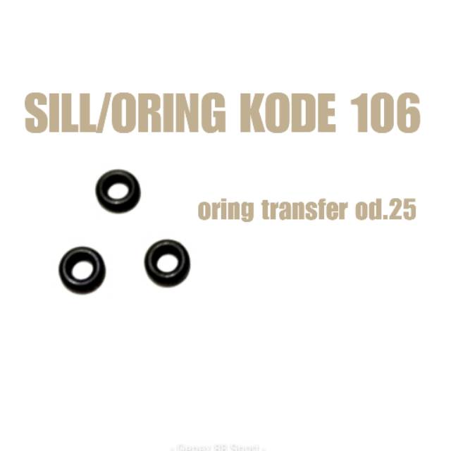 COD(BAYAR DITEMPAT) Seal oring kode 106 (untuk transfer dari Chamber ke pipa untuk od.25)