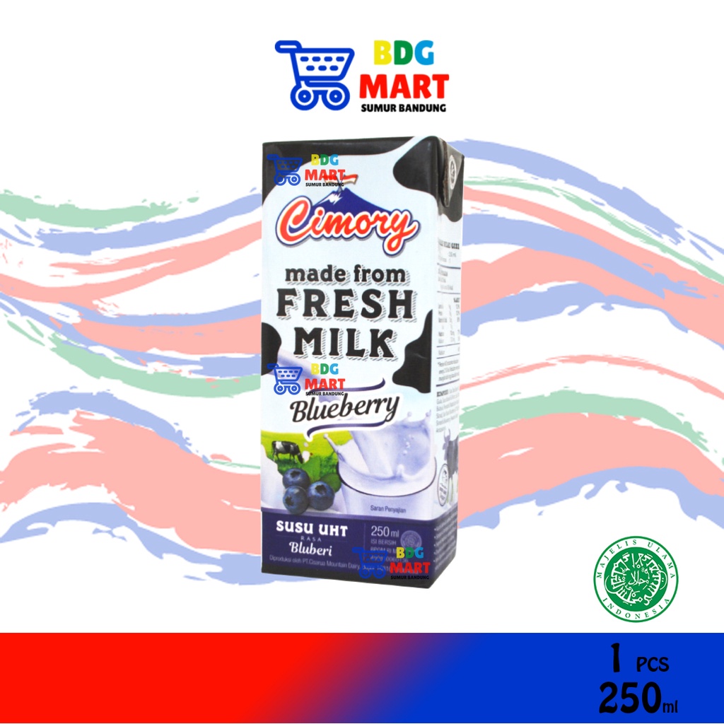 

Susu Cimory Fresh Milk Blueberry Susu UHT Bluberi Halal - 250ml