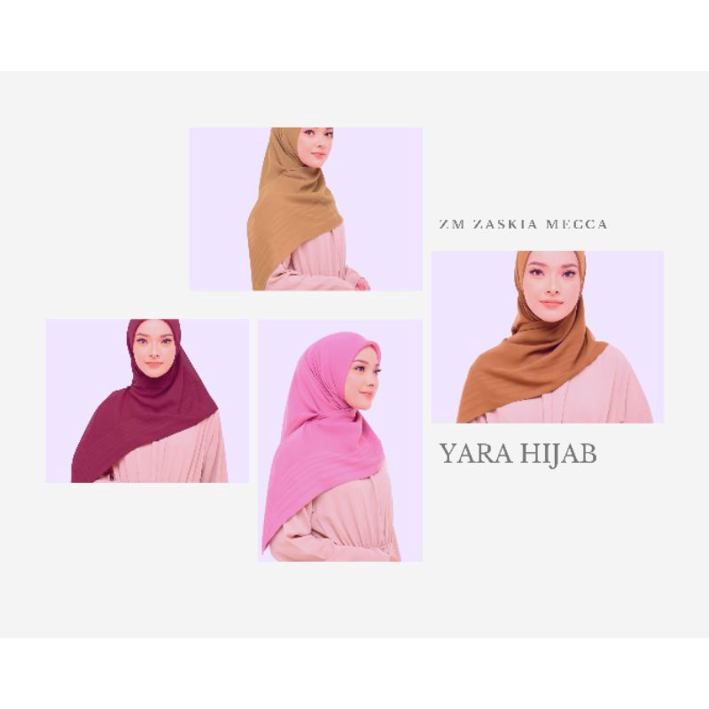 ZM Zaskia Mecca-Yara Hijab Kerudung Segi Empat