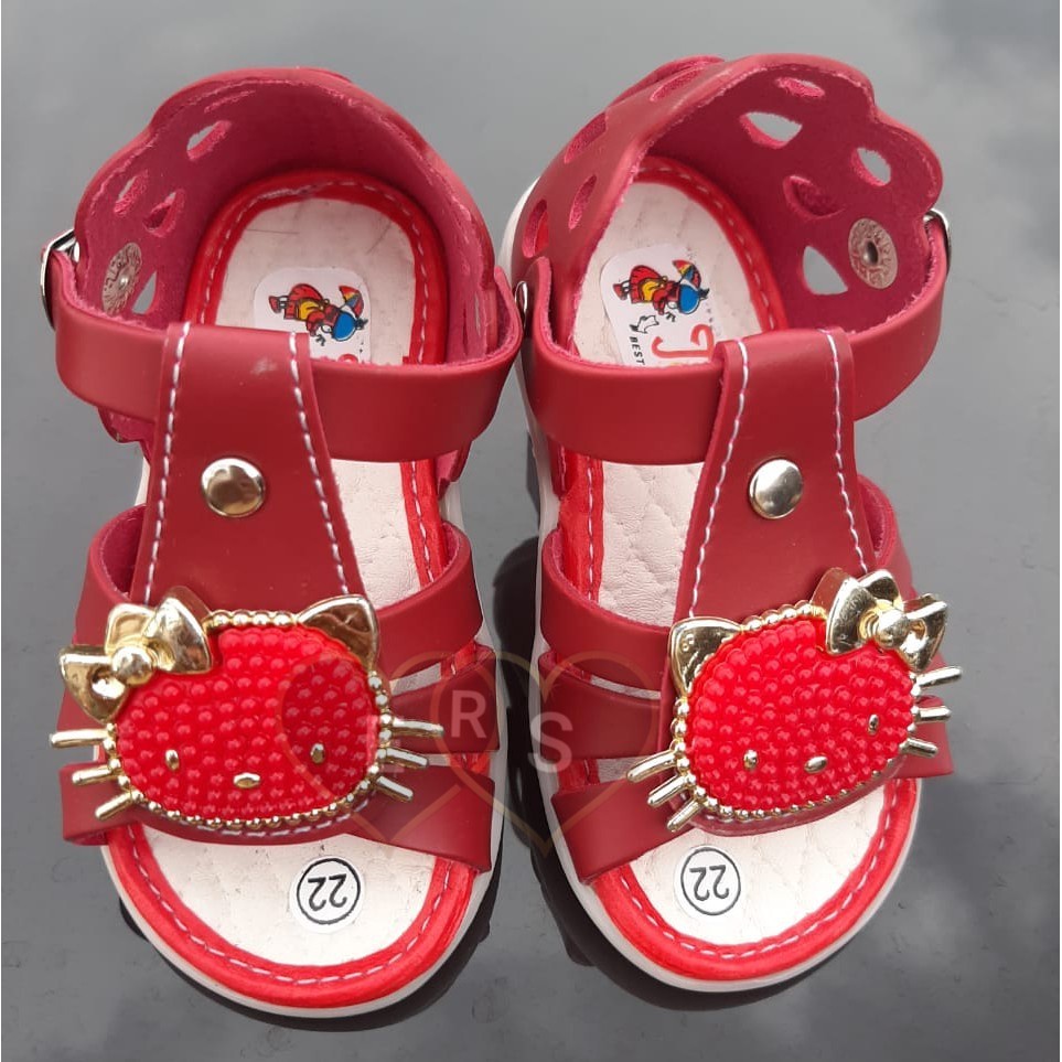 TOKOERS SDP02 Sepatu Sandal Anak Perempuan Umur 1 s/d 3 tahun - Hello Kitty