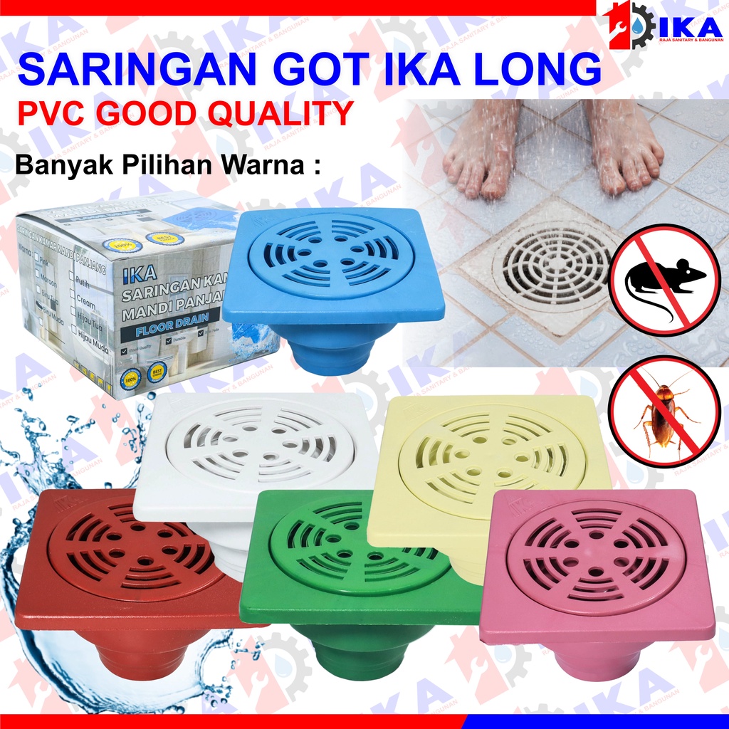 IKA - Official  Saringan Got Tebal Plastik PVC Kamar Mandi Toilet got floor drain pvc mdn ika