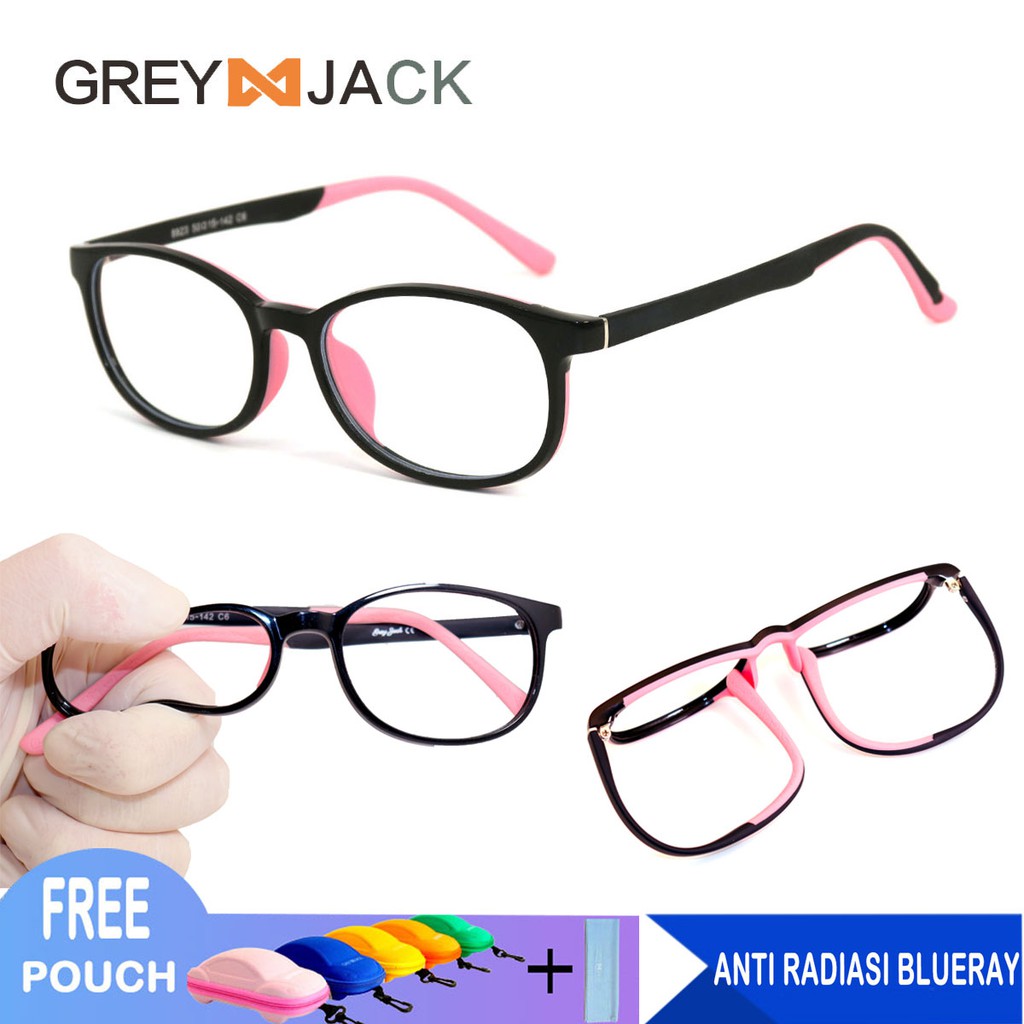 

Grey Jack kacamata anti radiasi anak remaja anti sinar biru TR90 8923