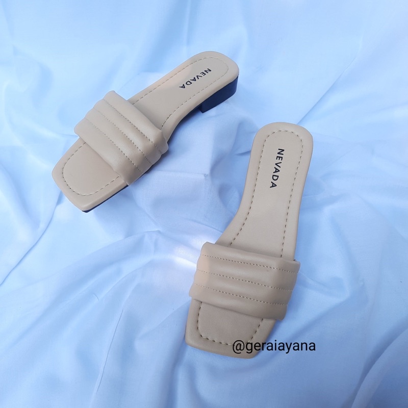 6.6 SALE! Sandal Wanita Nevada - Sandal Empuk - Sendal Puffy - Sandal Selop-8