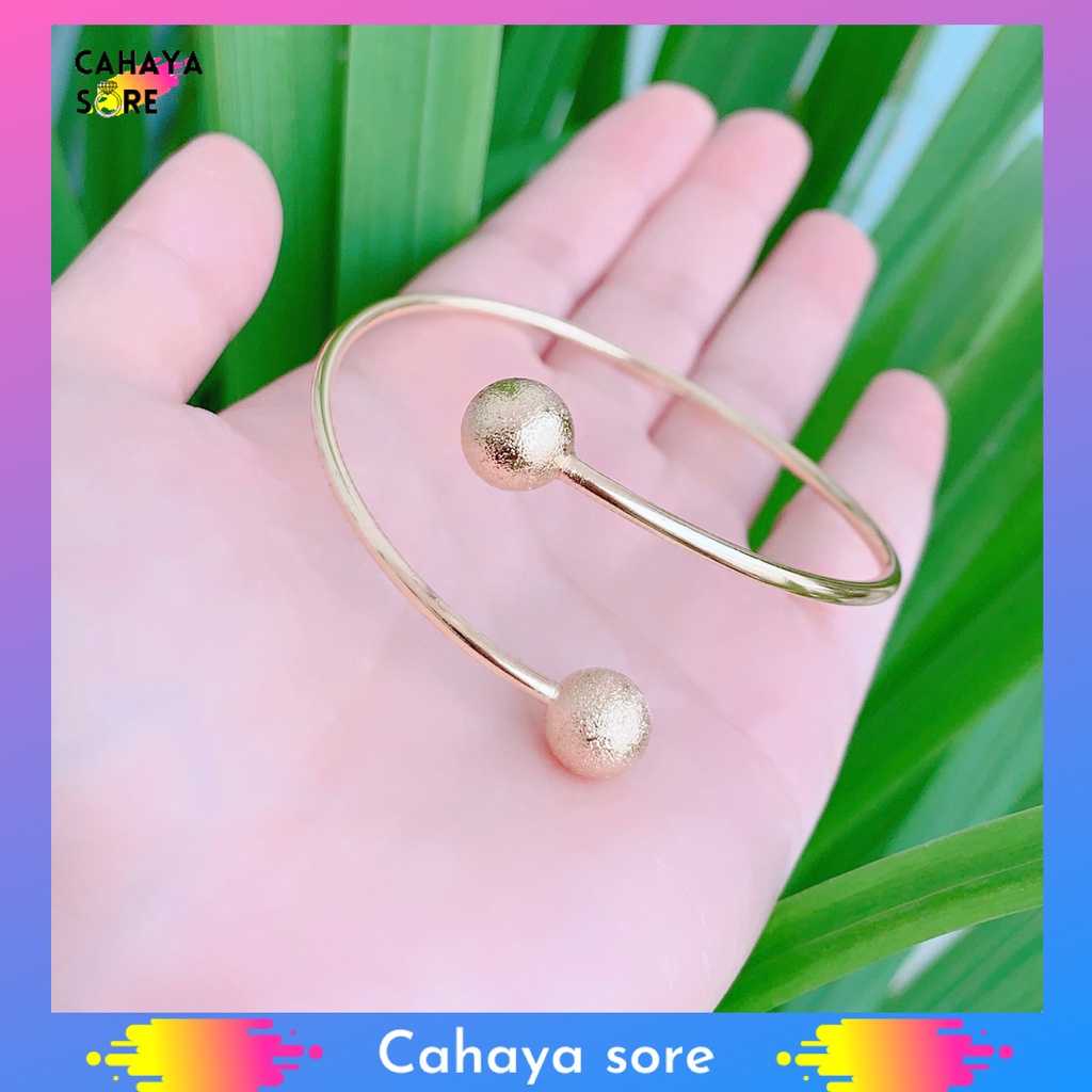 Gelang Xuping Gold Gelang Tangan Dewasa Model Bangkok Warna Emas G46