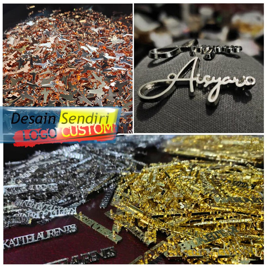 

Label Hijab Logam / Label Produk / bahan alloy