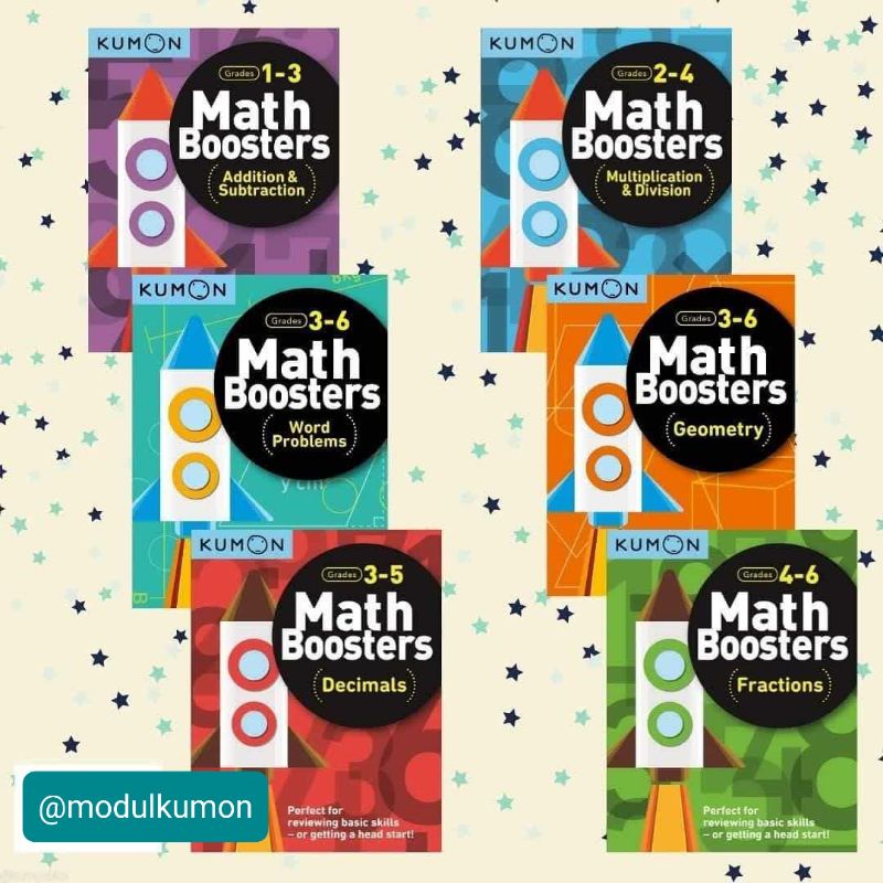 Booster KUMON buku matematika modul kumon latihan soal kelas 123456 sd