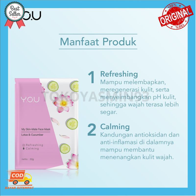 YOU My Skin Matte Face Mask Murah