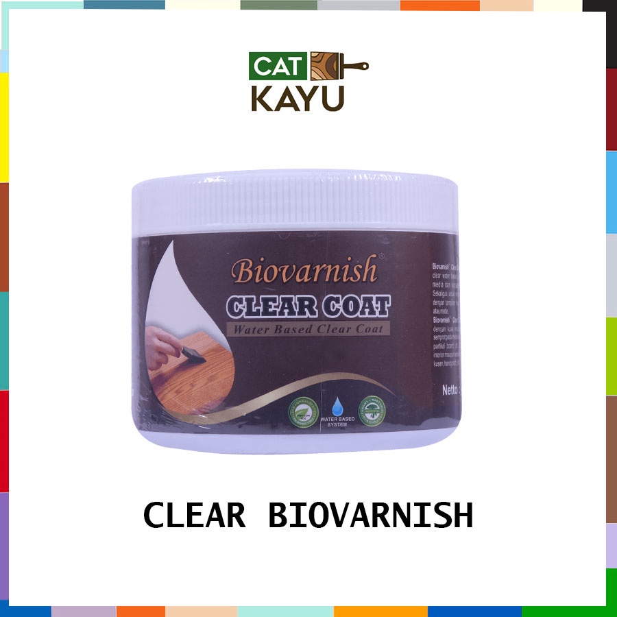 Jual Vernish Clear Waterbased Biovarnish Clear Coat 400 gr Top Coat
