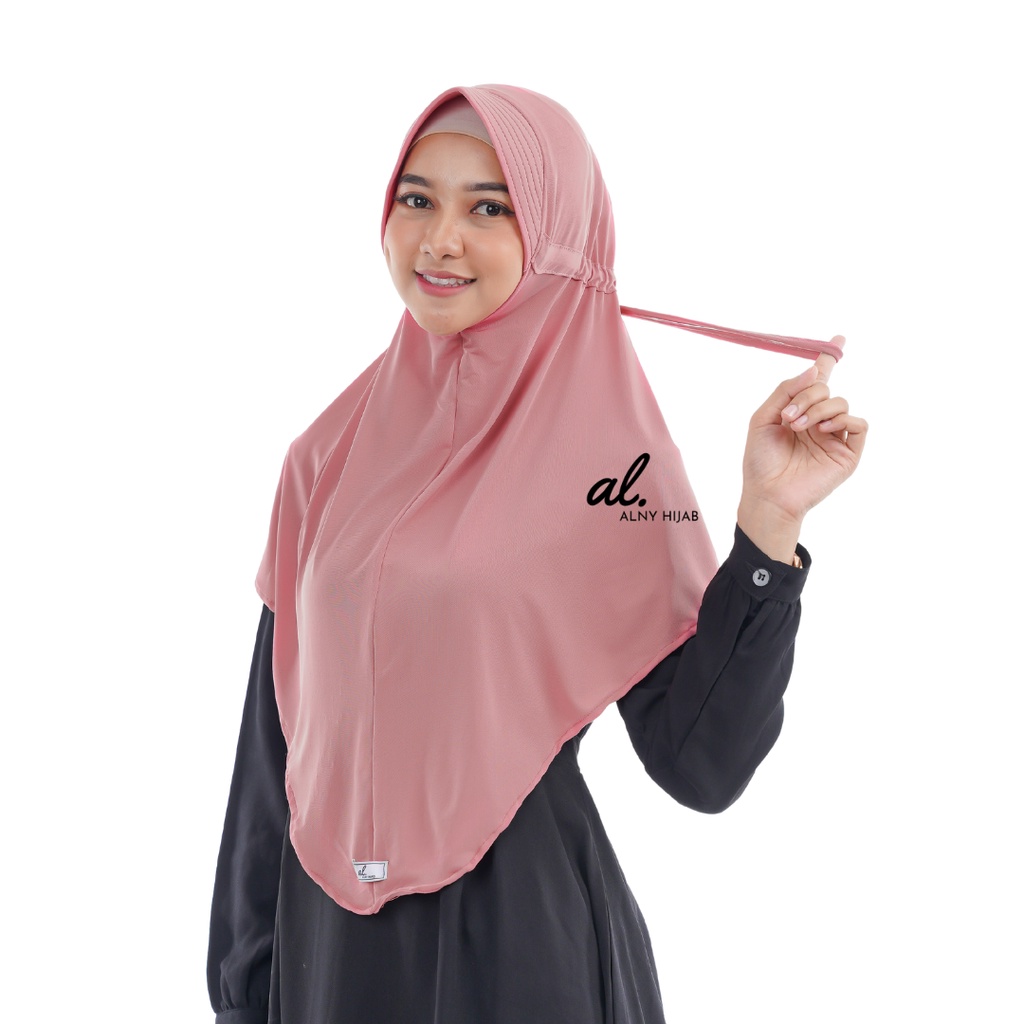 Alny Hijab - Jilbab instan Serut Jumbo / serut polos Jokowi jumbo Jersey syari / Serut Jokowi jumbo Khimar jumbo