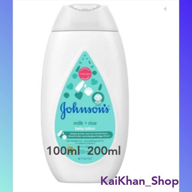 JOHNSON'S Milk &amp; Rice Lotion - 100ml / 200ml