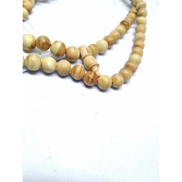 Tasbih Kayu Cendana Asli Cemara 7 mm