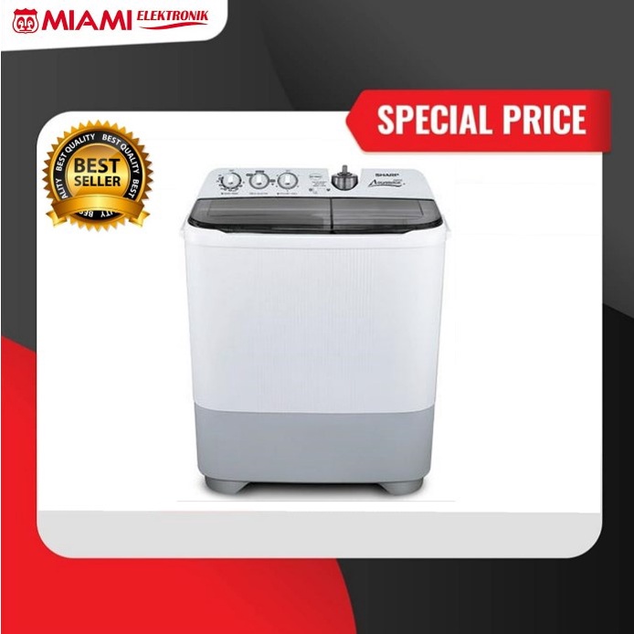 Mesin Cuci SHARP Super Aquamagic ES-T86CL-HK / 2 Tabung 8kg EST86CL / EST86CLHK