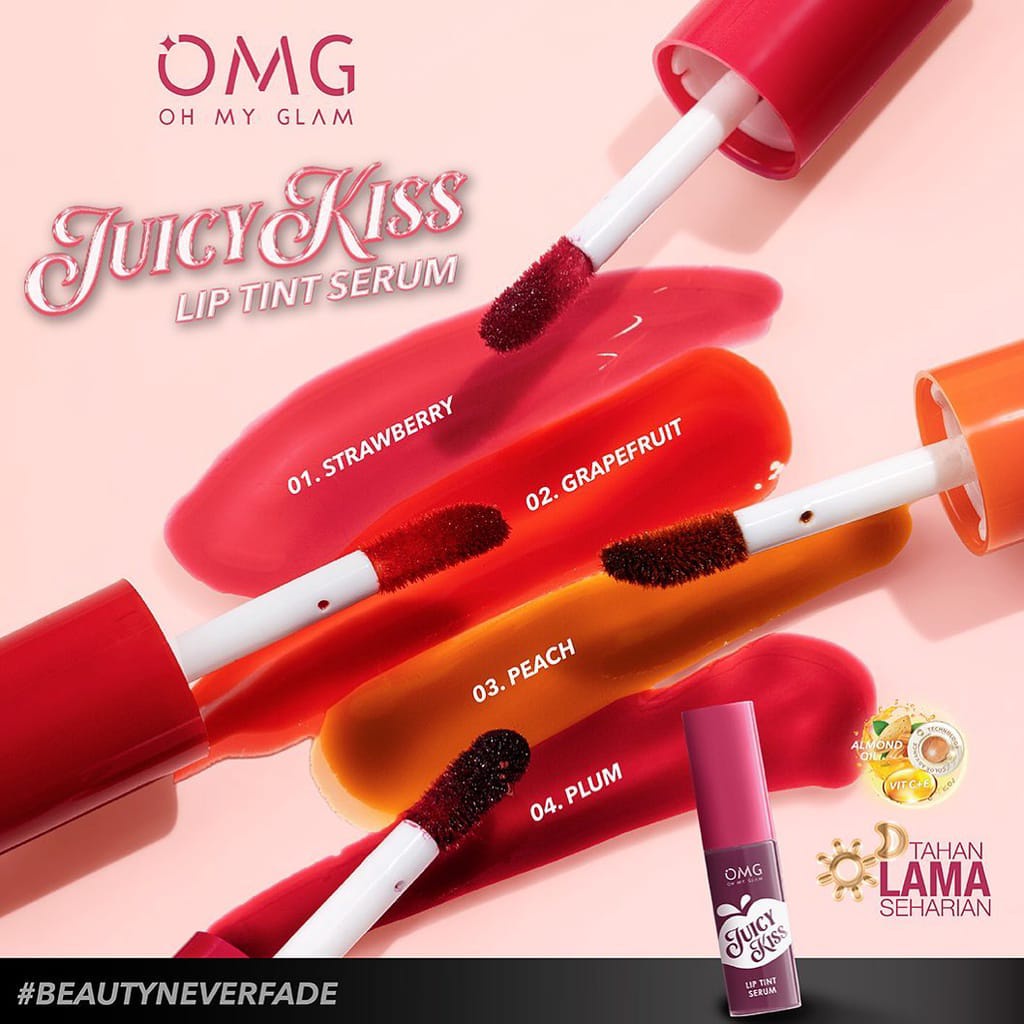 OMG Oh My Glam Juicy Kiss Lip Tint Serum