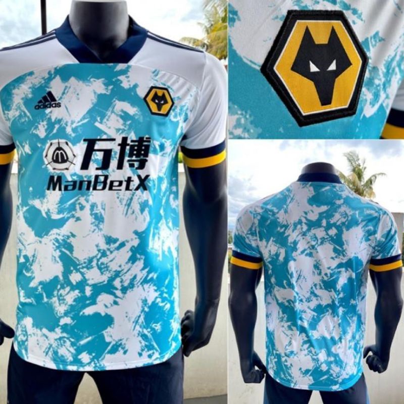 Jersey bola wolves away 20/21 Grade Ori Thailand murah